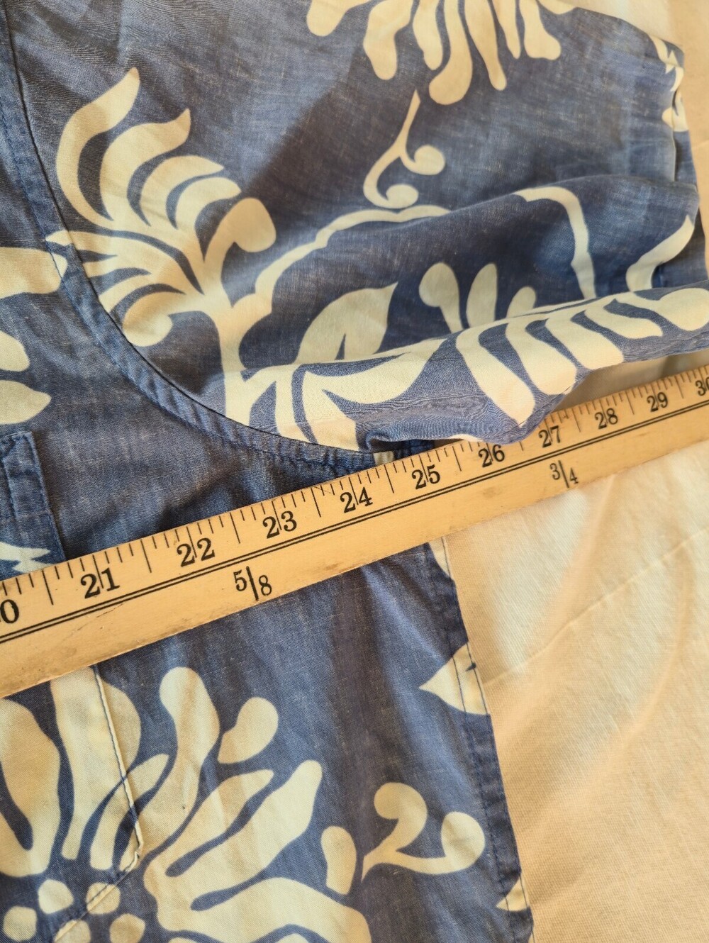 Reyn Spooner Phil Edwards Blue Floral Cotton Shirt Size Large - Picture 4 of 5